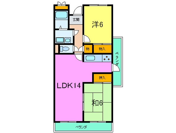 ガ－ネット森北町の物件間取画像